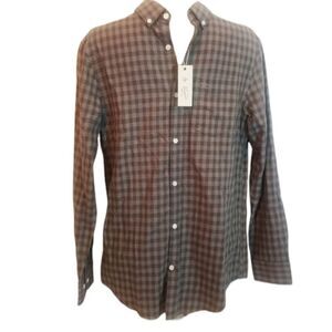 Penguin Plaid Button Down Size Small